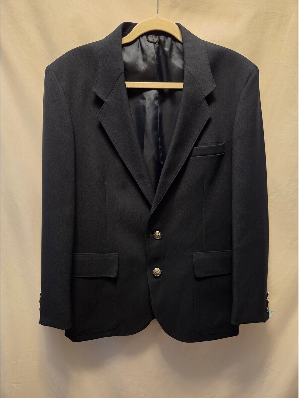 Vintage Levi's Menswear Navy Blue Tailored Suit Jacket 40R